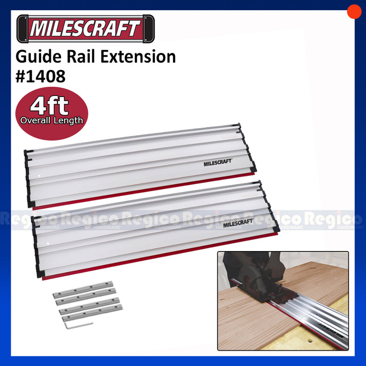 Extending Guide Rails Milescraft 4ft Track Saw Guide Rail Extension 1408 – PJRegico Hardware