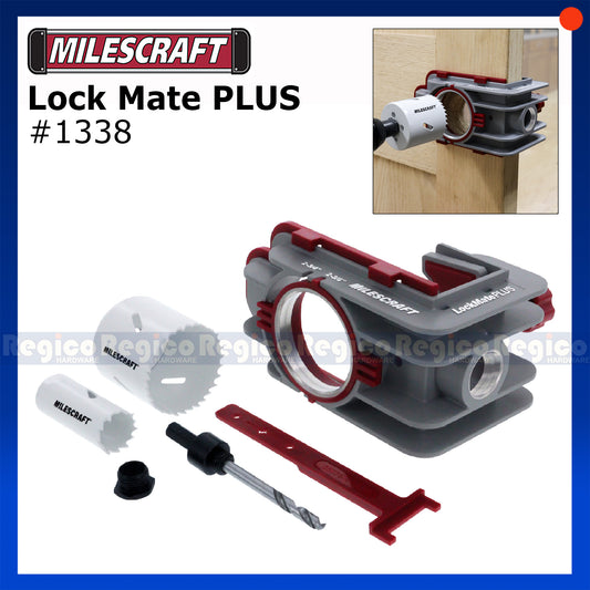 Milescraft Lockmate 1338 DIY Lock Knob Installation Jig Attachment Kit
