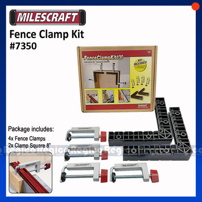 Milescraft Fence Clamp & Clamp Square Combo Kit #7350 #4009