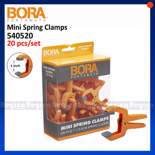 Bora 1" Mini Spring Clamp 20pcs Set 540520 Regico Hardware