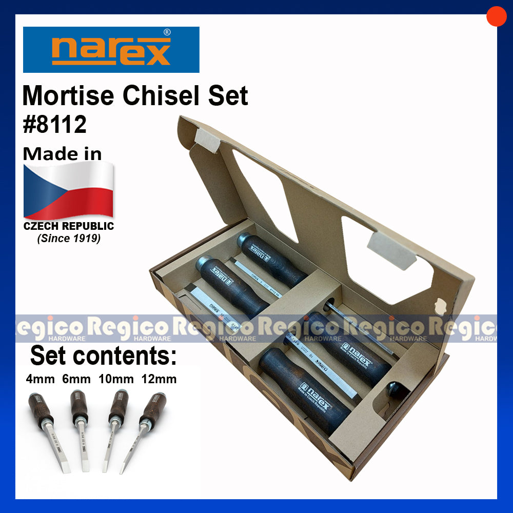 Narex Mortise Chisel Set for woodworking #8112 – PJRegico Hardware
