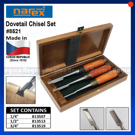 Narex Dovetail Chisel Set #8521