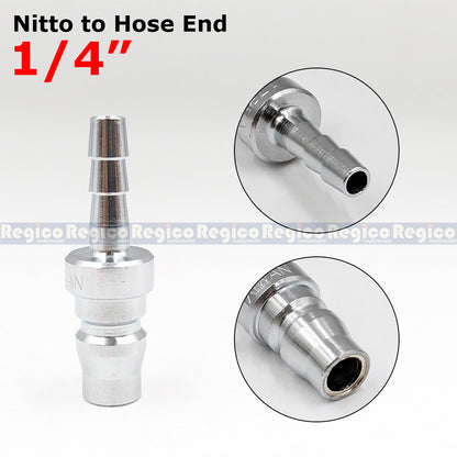 THB Nitto Type Adapter 1/4" | Male Female Hose Plug | Pneumatic Air Quick Coupler Fitting Adapter Reducer Fitting