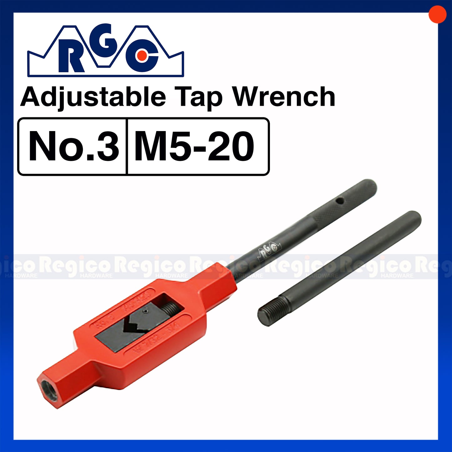 RGC Adjustable Tapping Wrench Hand Tap Tool Tap Wrench