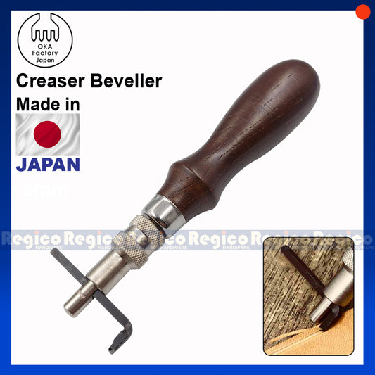 Oka Creaser Beveller Tool Edge Stitching Groover Punch Leatherwork Oka STG1250