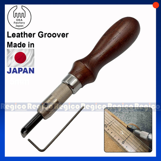 Oka Leather Groover Creaser Beveller Tool Edge Stitching Groover Punch Leatherwork Oka GRV1500