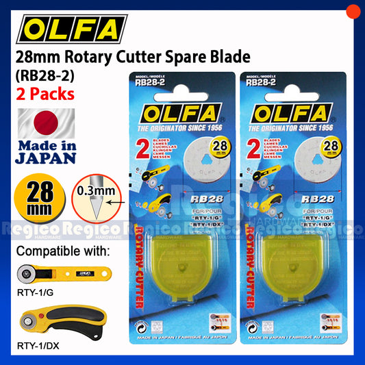 OLFA 2 packs Spare Rotary Cutter Blade (RB28-2)