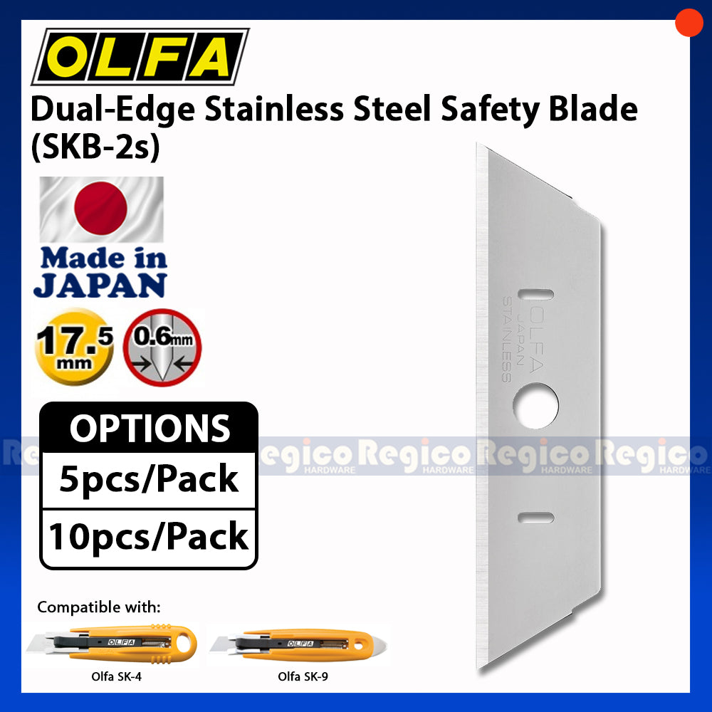 Olfa SKB-2s Dual-Edge Stainless Steel Spare Blade
