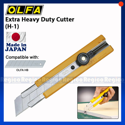 Olfa H-1 Extra Heavy Duty Cutter Knife EDC Tool