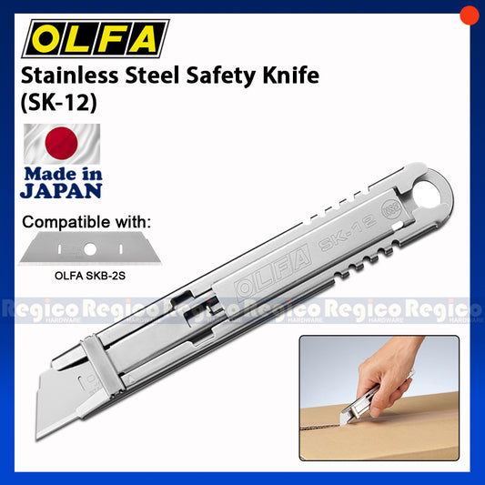 Olfa SK-12 Stainless Steel Safety Knife