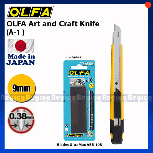 OLFA Cutter(A-1) with spare blades(ABB-10B)