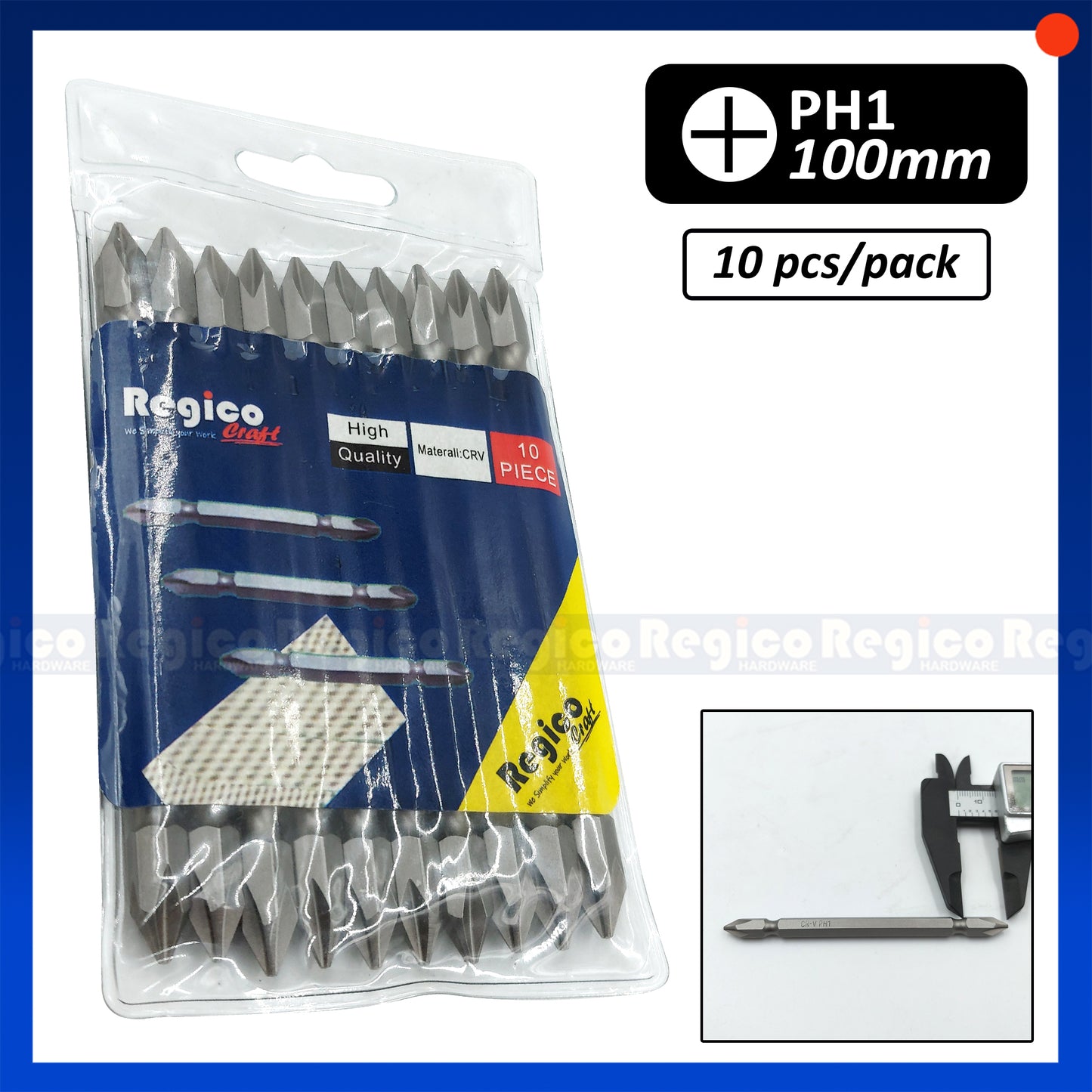 Regicocraft PH1 65mm 100mm 10pcs Philips Plus Screw Screwdriver Bit #SB165 #SB1100