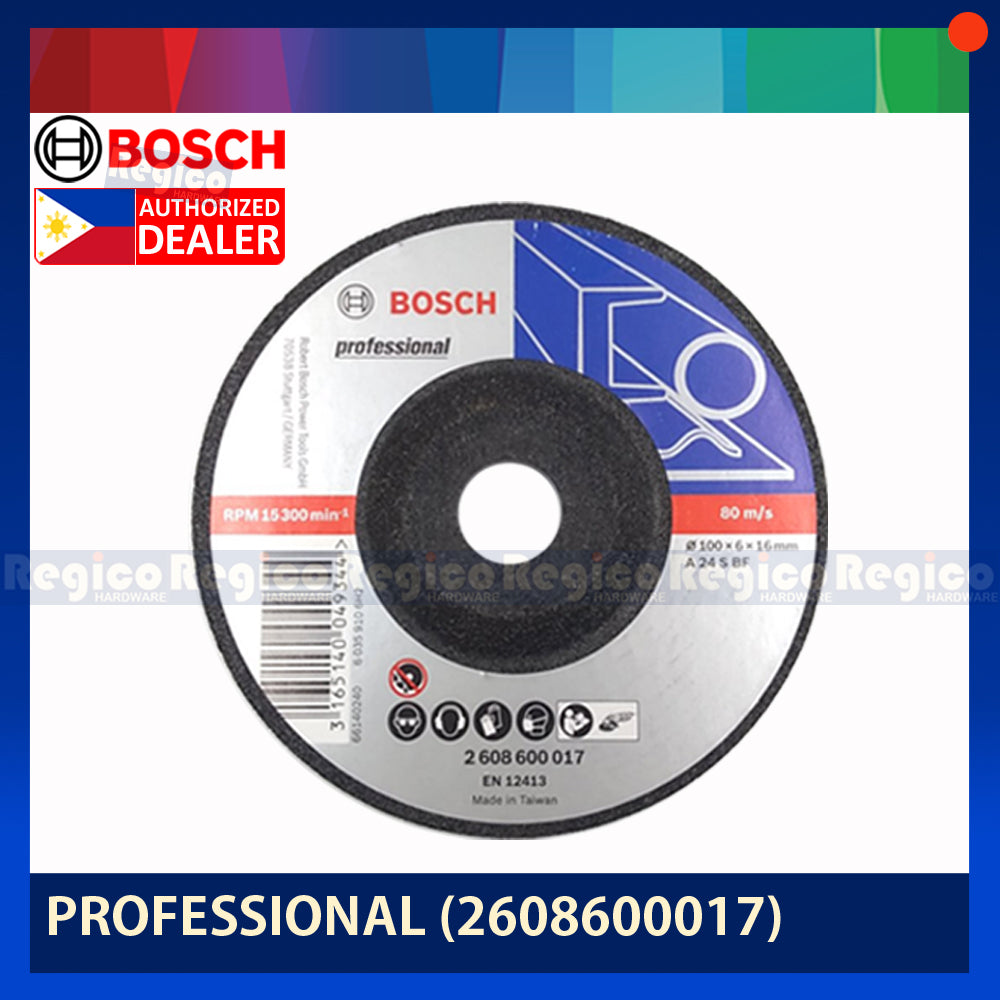 BOSCH 4" 100mm Grinding Disc for Angle Grinder Bosch Accessories