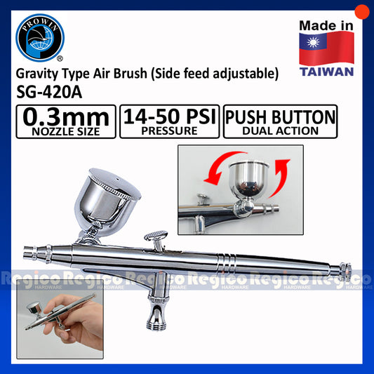 PROWIN Side Feed Gravity Type Spray Paint Hobby Air Brush SG-420A