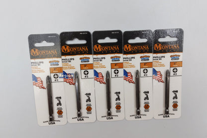 5pcs. Montana 3 inch Philips Screw PH2 screwdriver screw bits MB-65731