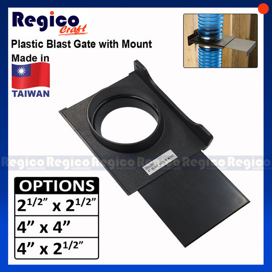 Regicocraft Dust Collecting Plastic Blast Gate with Mount #00662 #00972 #00973