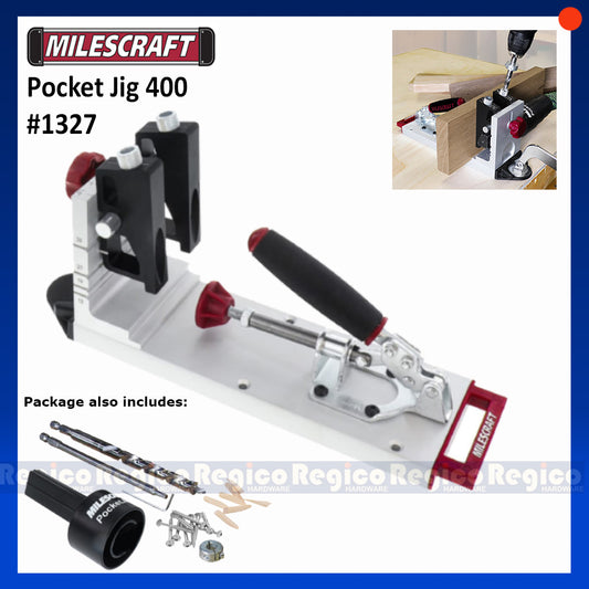 Milescraft Pocket Jig 400 #1327 Woodworking Pocket Hole Jig Set