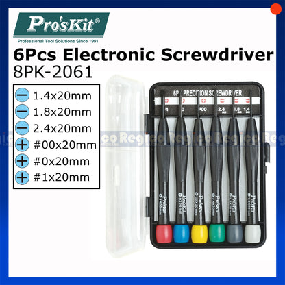ProsKit 6pcs Electrical Screwdriver Set for Electronic Devices Repair Tool Kit 8PK-2061