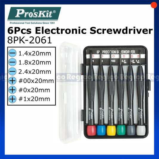 ProsKit 6pcs Electrical Screwdriver Set for Electronic Devices Repair Tool Kit 8PK-2061