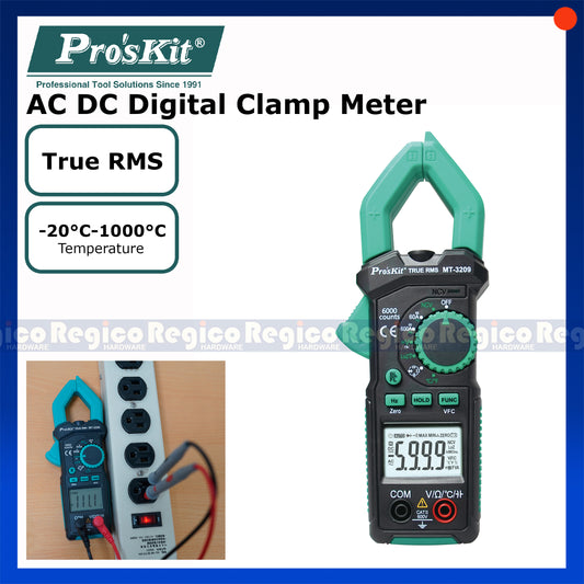 ProsKit AC DC Digital Clamp Meter MT-3209 MT-3202 Regico Hardware
