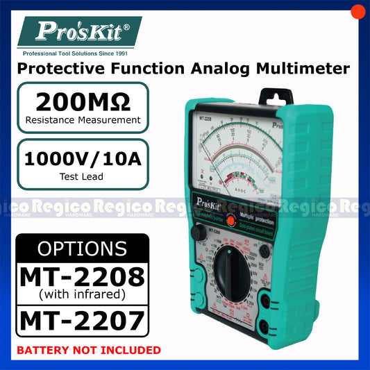 Proskit Analog Multi Meter Tester Multimeter Multitester Voltmeter Ammeter MT-2208 MT-2207