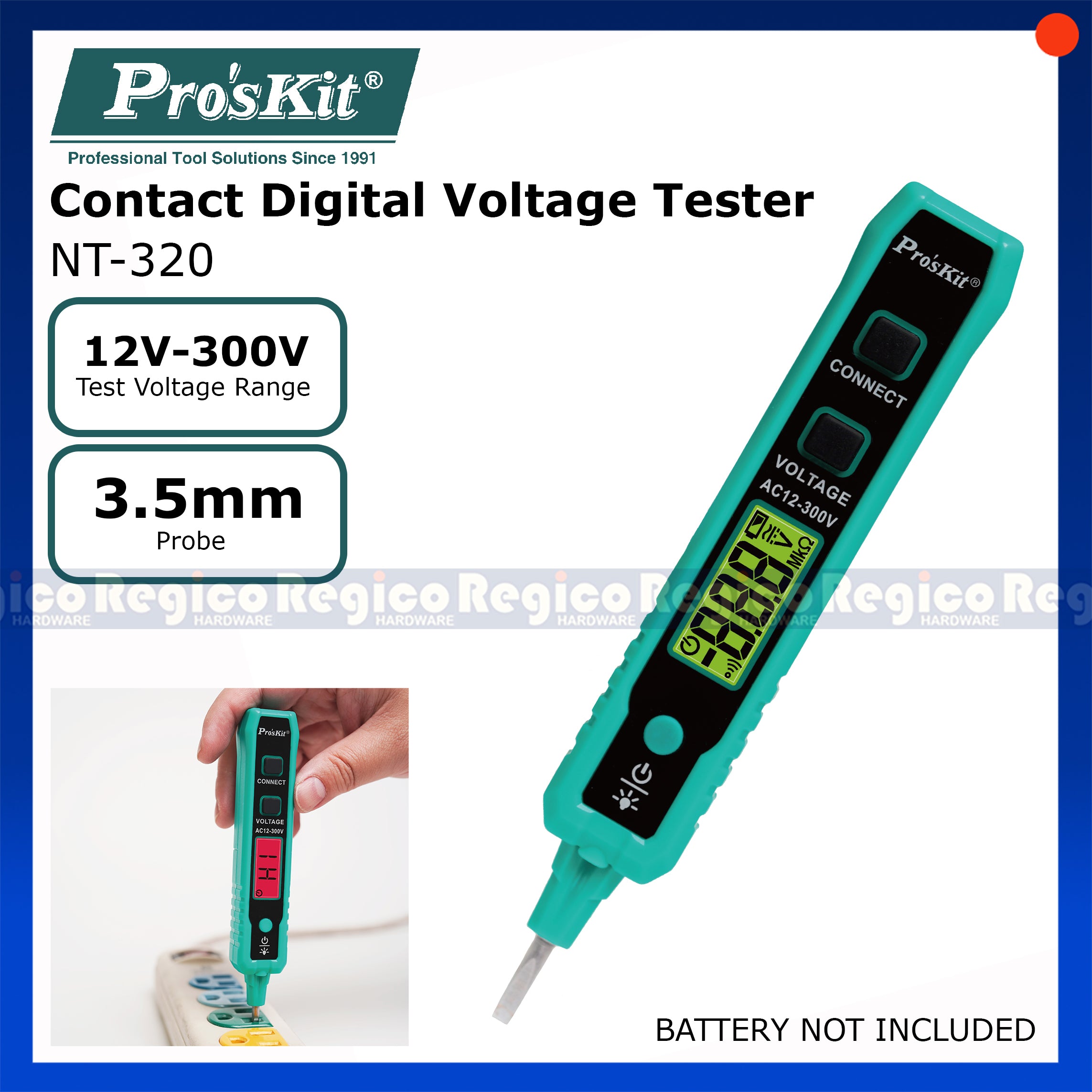 Proskit Electrical Contact Digital Inductive Voltage Tester Test Pen T ...