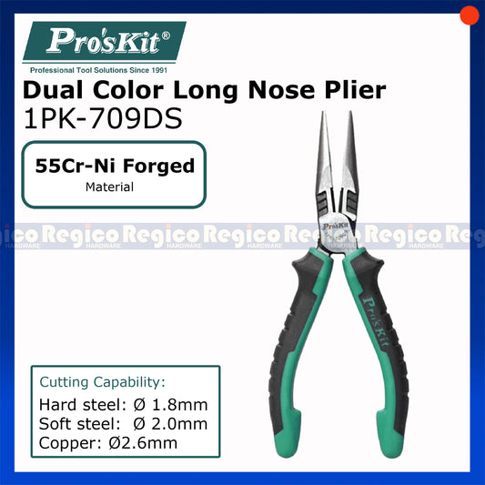 Proskit 6in Long Nose Cutting Plier Electrician Tools 1PK-709DS
