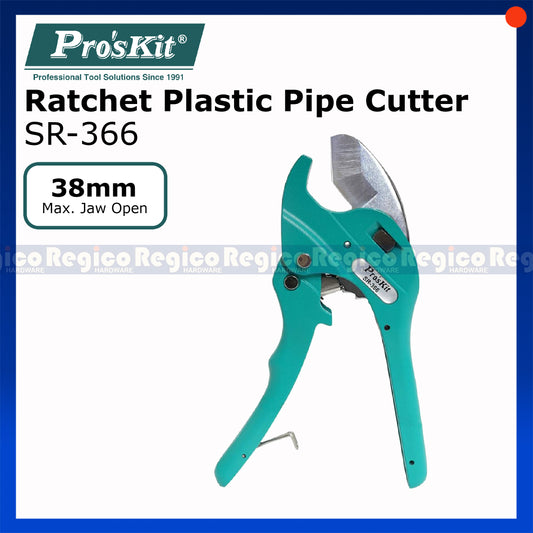 ProsKit 38mm Ratchet Plastic Pipe Cutting Cutter SR-366