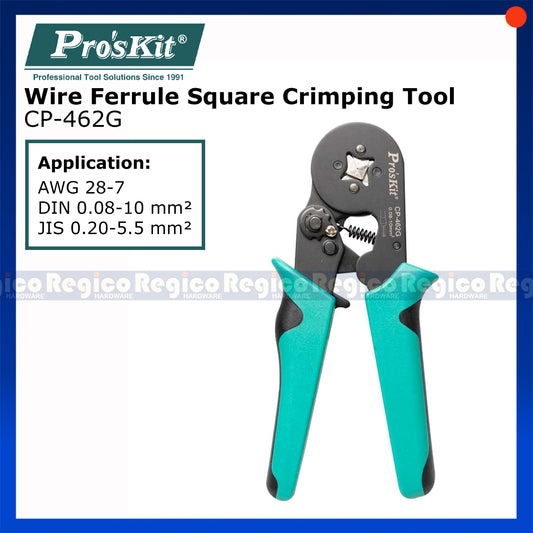 Proskit Wire Ferrule Square Crimping Tool Pliers Stripper Multitool CP-462G