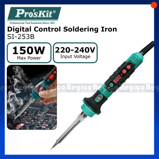 Proskit 150w Digital Adjustable Soldering Iron Electrician Tools SI-253B