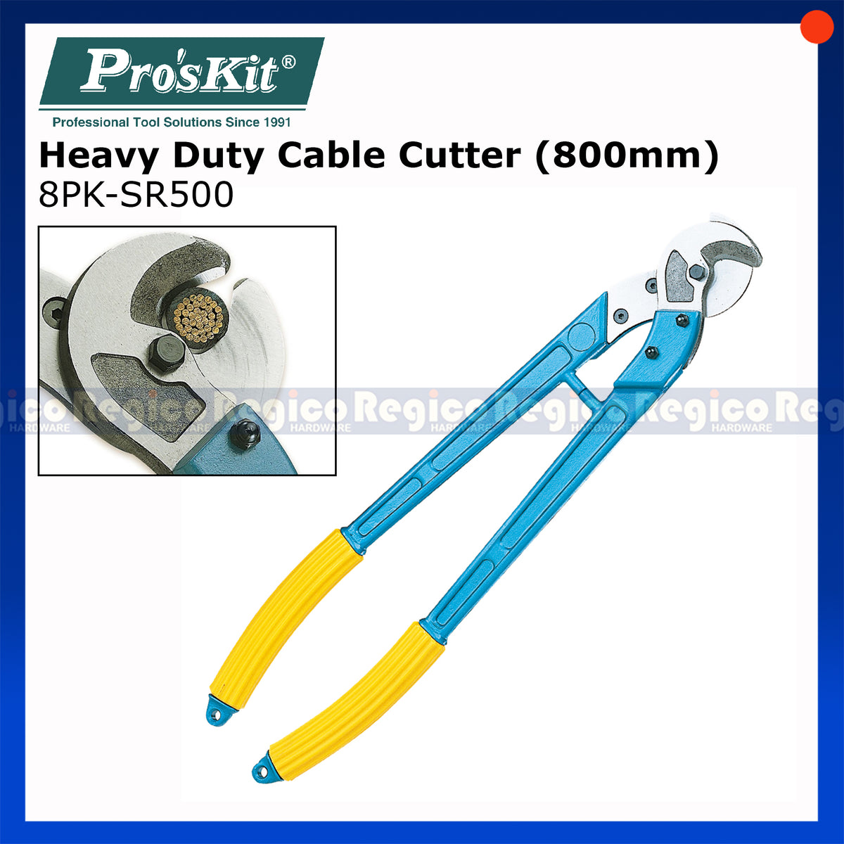 Pro'sKit 800mm (32") Round Cable Cutter | Heavy Duty Wire Cutter & Cable Cutting Tool | 8PK-SR500