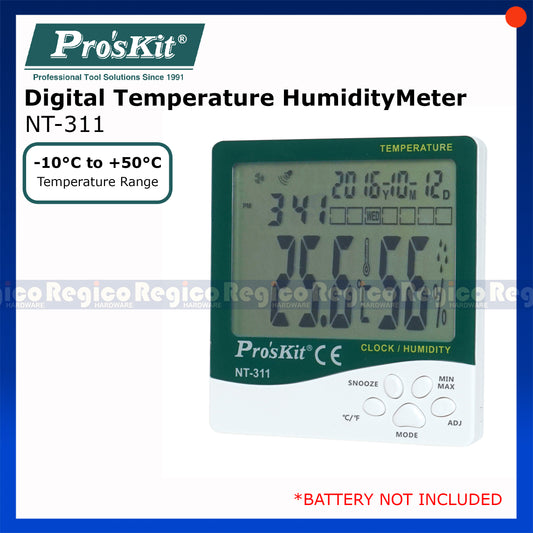 Proskit Digital Thermometer Hygrometer Temperature Humidity Meter NT-311
