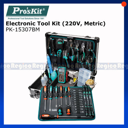 Proskit 66Pcs Electrician Repair Tool Box Set Circuit Repair Measurement Welding Repair Wiring PK-15307BM