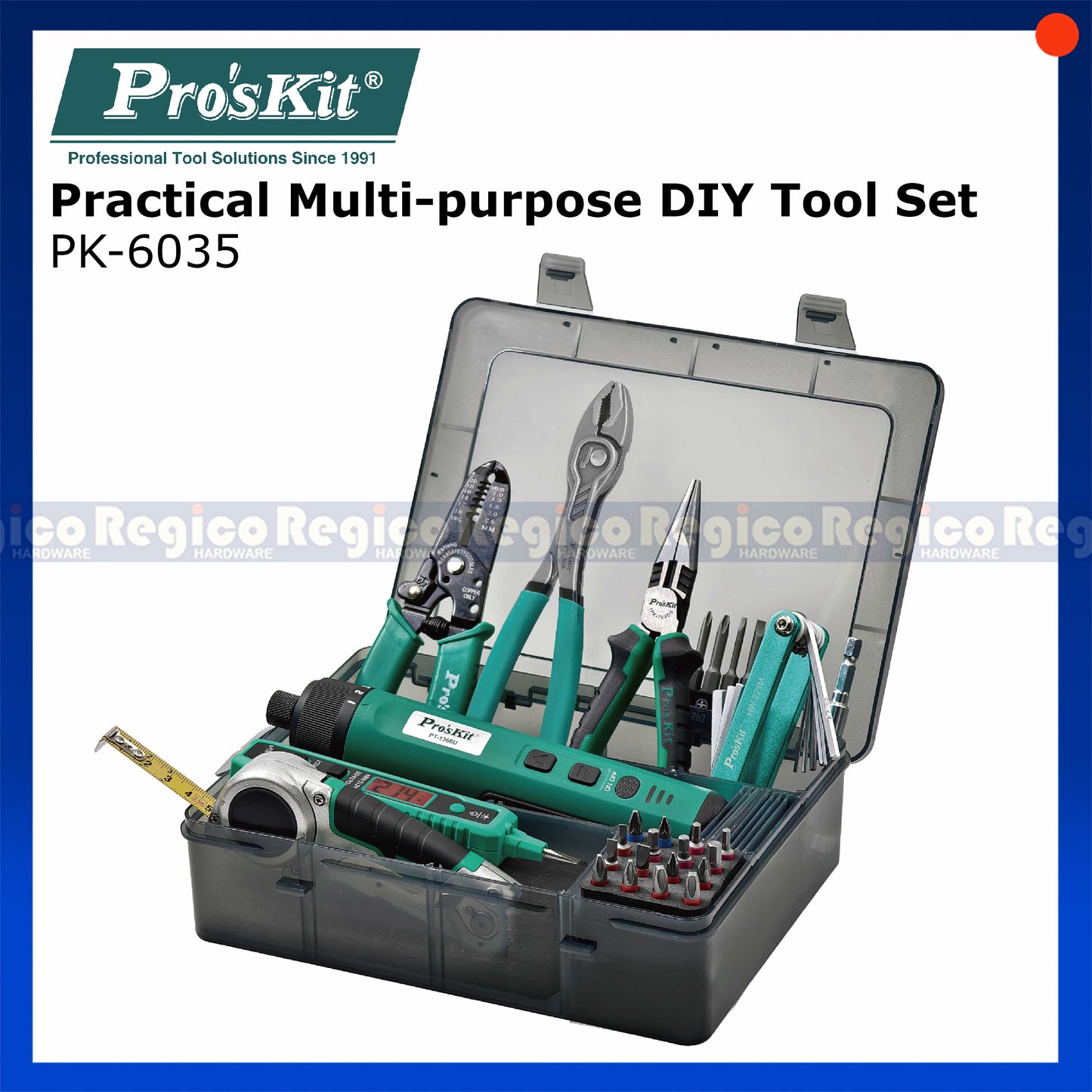 Pro'sKit PK-6035 Practical Multipurpose Electrical DIY Tool Set