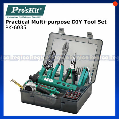 Pro'sKit PK-6035 Practical Multipurpose Electrical DIY Tool Set