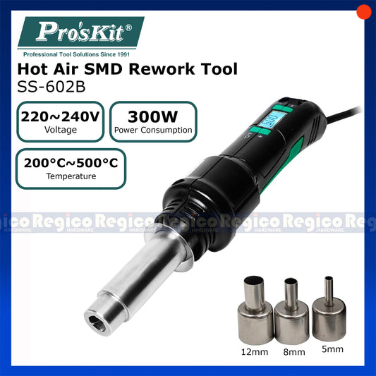 Proskit Portable Desoldering Hot Air Gun SS-602B