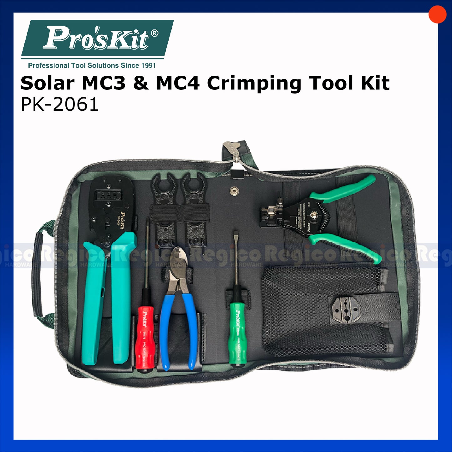 Proskit Solar MC3 MC4 3mm 4mm Crimping Tool Kit PK-2061