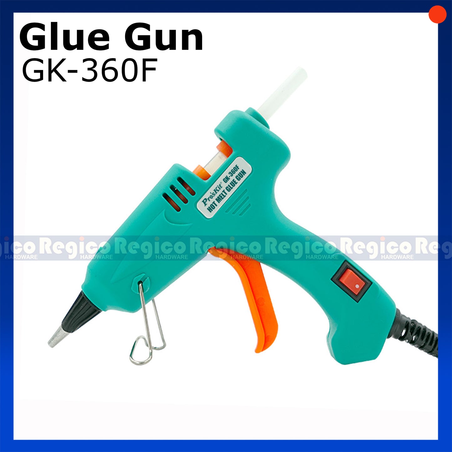 Proskit 7mm 20W Hot Melt Glue Gun 12PCS Glue Stick GK-360F