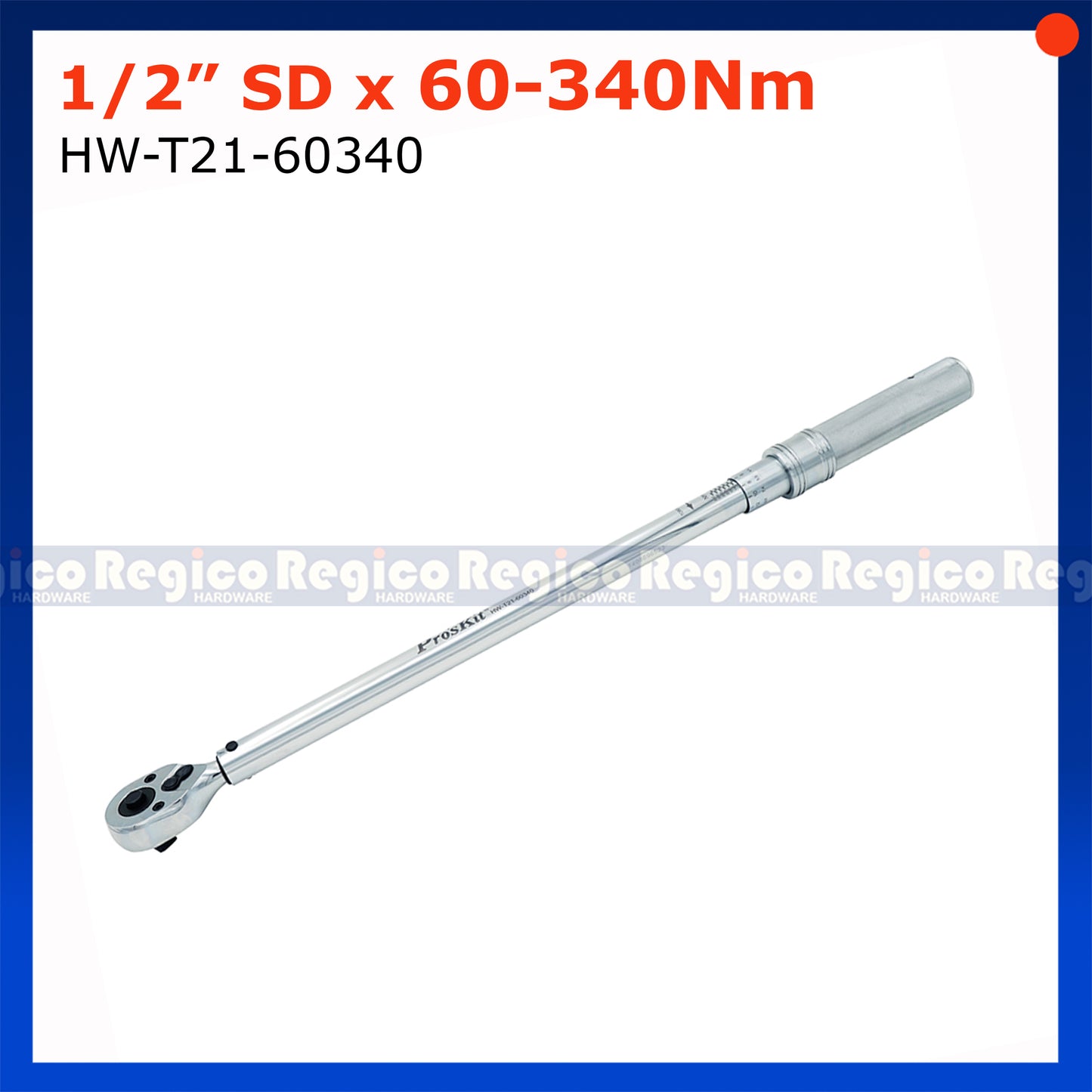Proskit 1/2 Square Drive Click Type Adjustable Torque Wrench Hand Tool 60-340Nm 40-200Nm