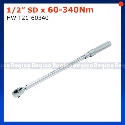 Proskit 1/2 Square Drive Click Type Adjustable Torque Wrench Hand Tool 60-340Nm 40-200Nm