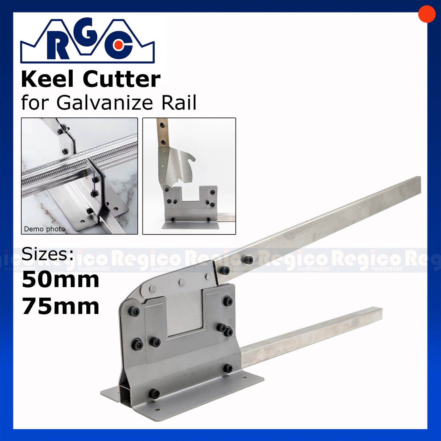 RGC 50mm 75mm Keel Cutter for Galvanize Metal Furring
