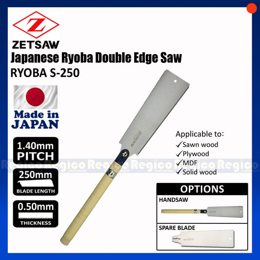 ZETSAW Japanese Ryoba Double Edge Saw (S-250)