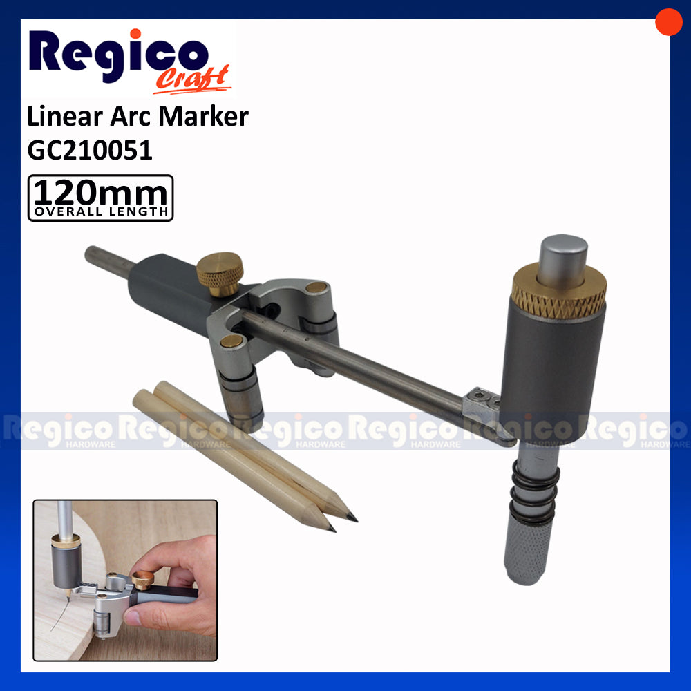 Regicocraft Linear Wheel Marking Gauge Parallel Arc Marker Wood Scribe Scribing Tool #10051