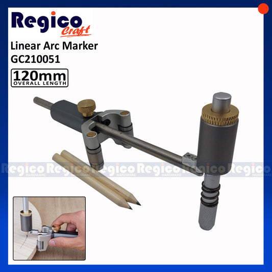 Regicocraft Linear Wheel Marking Gauge Parallel Arc Marker Wood Scribe Scribing Tool #10051