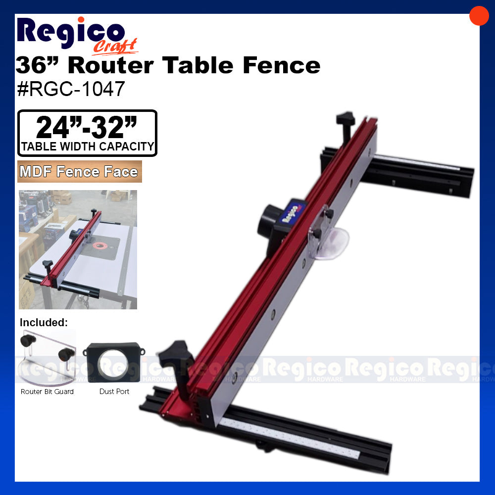 Regicocraft Table Fence for Router Table #RGC-1047 Router Table Set ...