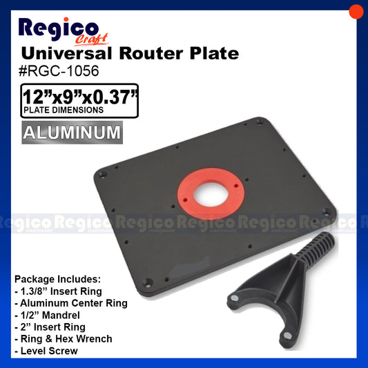 Regicocraft Aluminum Router Plate #RGC-1056 Router Table Set