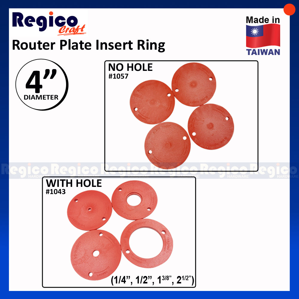 Regicocraft Router Plate Insert Ring Set #1043 #1057