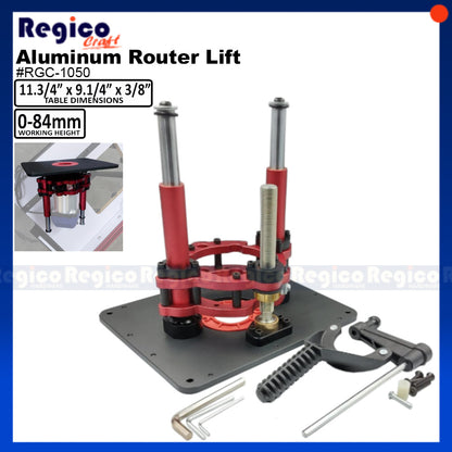 Regicocraft Universal Aluminum Router Lift #RGC-1050 Router Table Set
