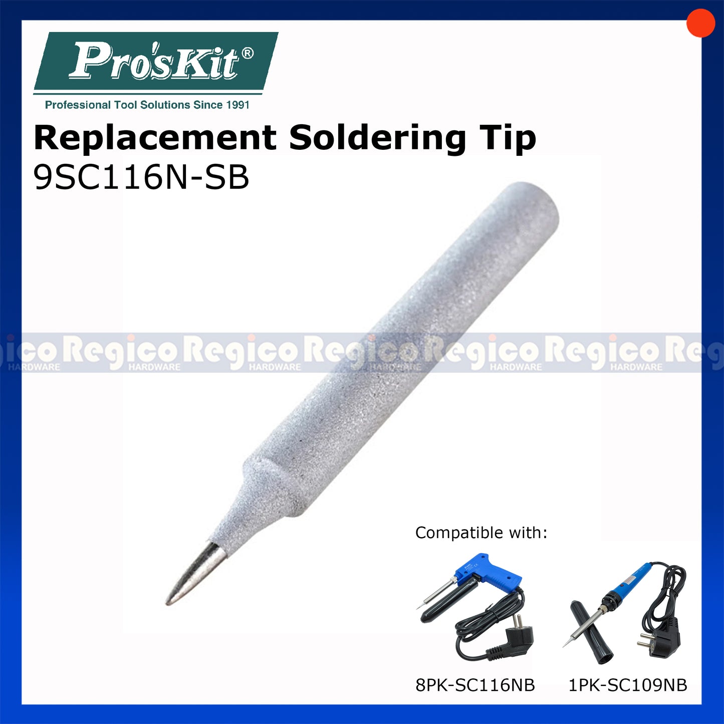 Pro'sKit Replacement Soldering Tip for Soldering Gun 8PK-SC116NB & Soldering Iron 1PK-SC109NB