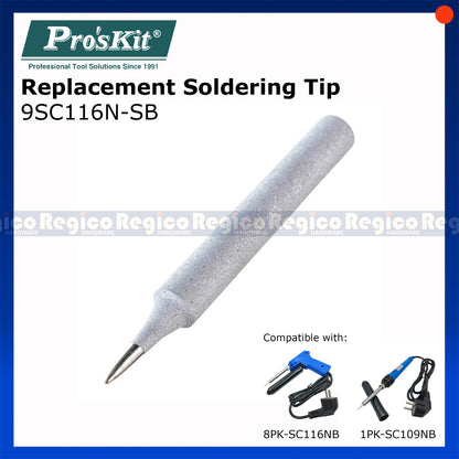 Pro'sKit Replacement Soldering Tip for Soldering Gun 8PK-SC116NB & Soldering Iron 1PK-SC109NB
